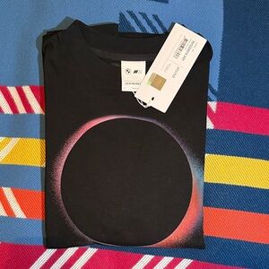 BMW Black Tee with Gradient Circle Design